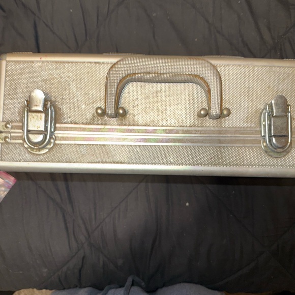 Jordan Silver Briefcase with Embossed Logo as is see photos rare - Picture 2 of 6